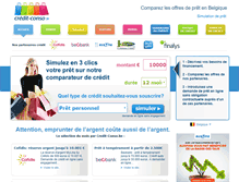 Tablet Screenshot of credit-conso.be